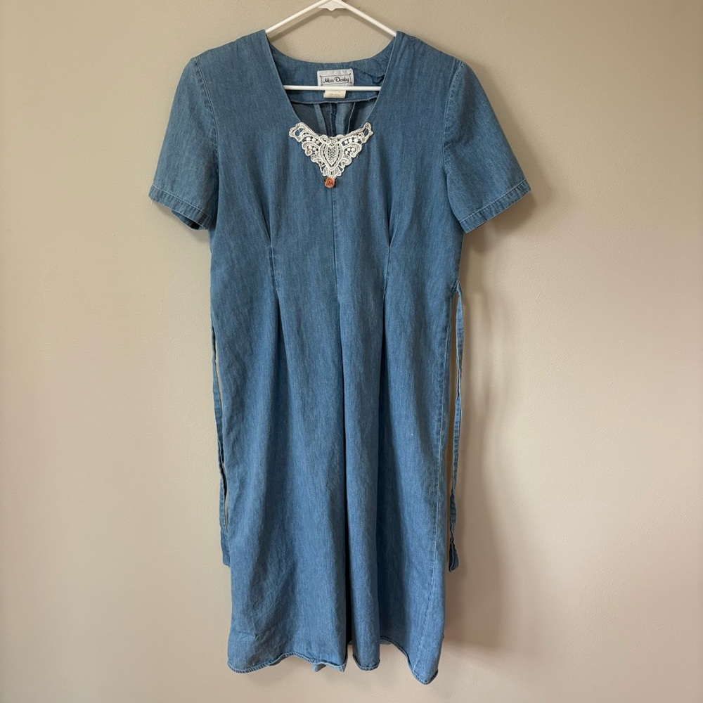Vintage Denim Tieback Dress